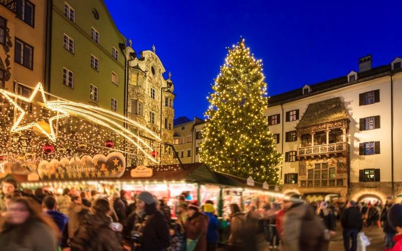 Innsbruck, uno de los mercados de navidad en Austria