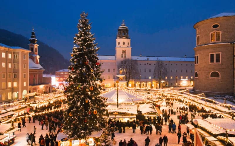 Domplatz, uno de los mercados de Navidad en Salzburgo