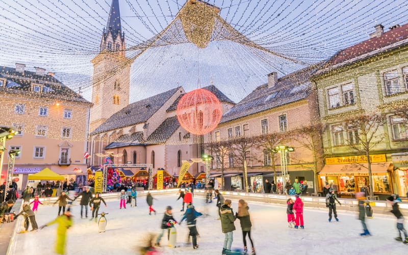 Villach, uno de los mercados de Navidad en Klagenfurt