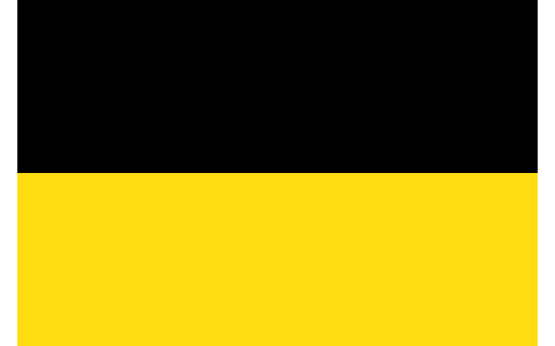 Bandera de Cisleitania y del Imperio austríaco