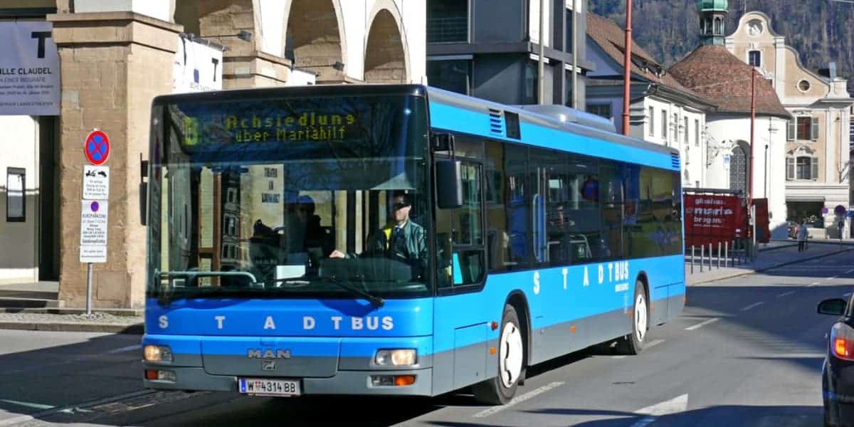 transporte público en Bregenz