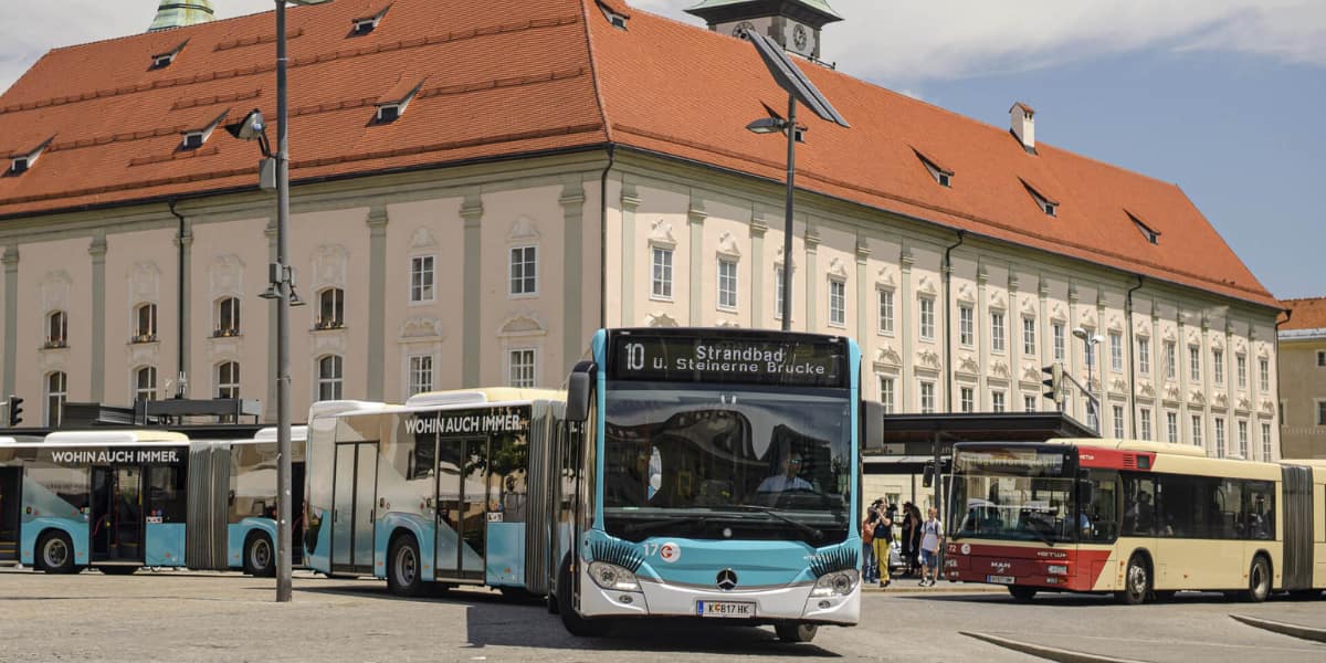 transporte público en Klagenfurt