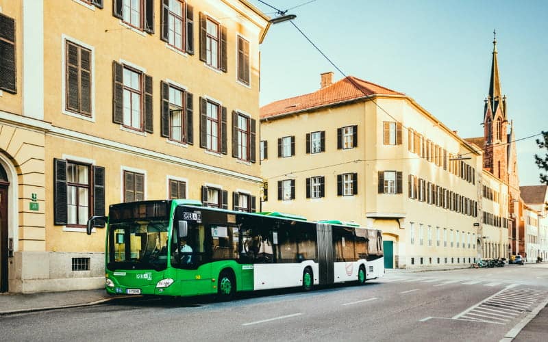 autobús, un transporte público en Graz