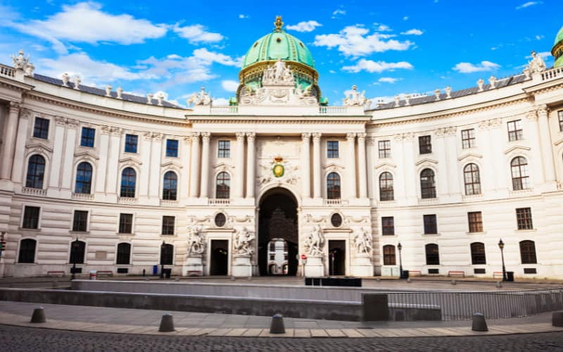 Schloss Hofburg en Viena, uno de los palacios de Austria